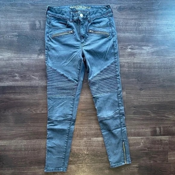 American Eagle Outfitters High Rise Motto Jegging Pants - Picture 2 of 13